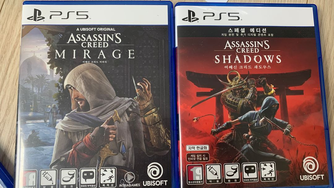 소니 플스5 PS5 어쌔신 크리드 섀도우 게임CD 타이틀 팝니다. 그외 다양 이미지