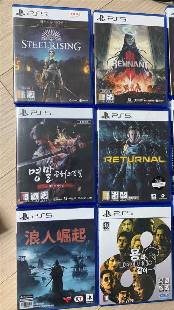 소니 플스5 PS5 배틀필드, 블랙옵스6, 모던 워페어2 게임CD 타이틀 팝니다. 그외 다양 이미지