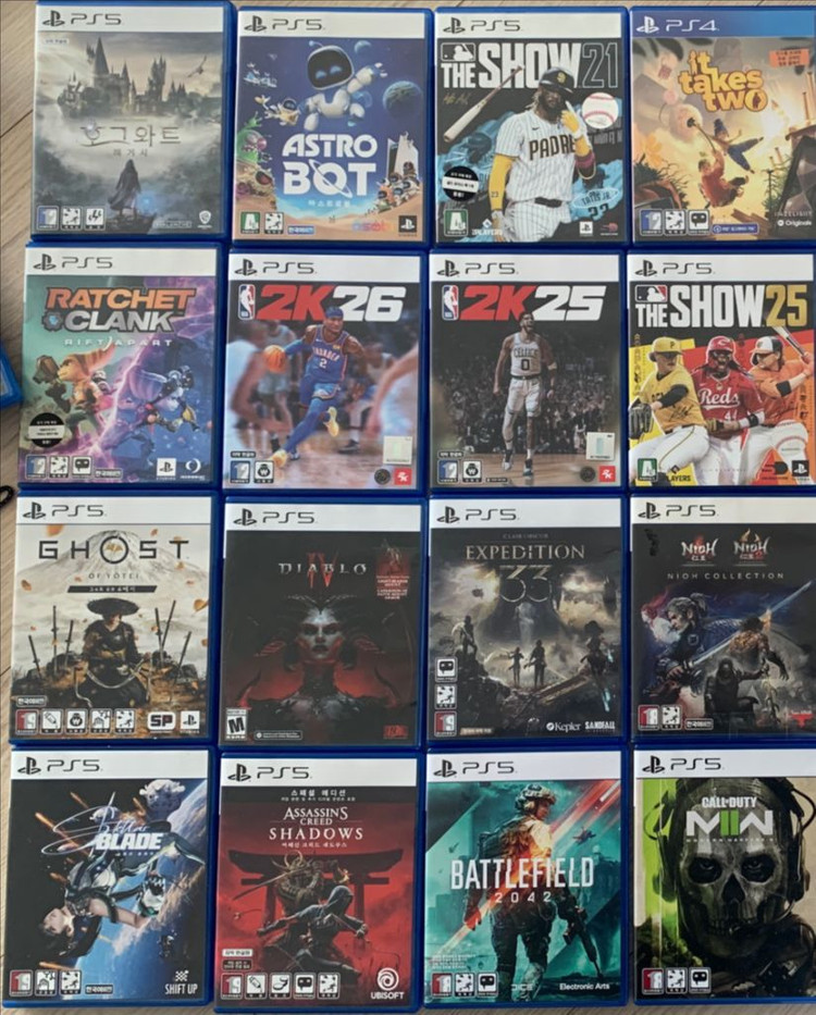 PS4 PS5 플스4 플스5 FC,33원정,오공,호그와트,드래곤볼,아스트로봇,진삼국무쌍,더쇼,잇테이크,인왕,파이널판 이미지