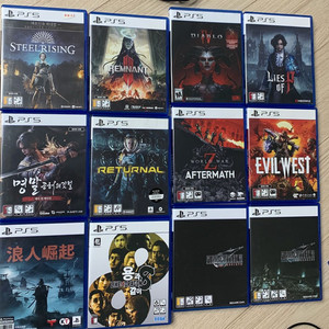 소니 플스5 PS5 게임 타이틀 명말 배틀필드 콜오브듀티 렘넌트 와룡 파이널판타지 월드워 로닌 리터널 디아 용과 이미지