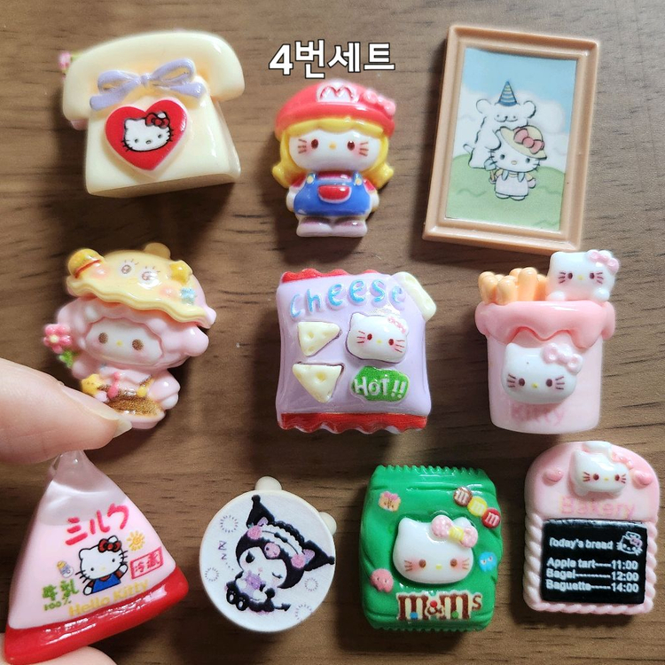 지비츠 폰꾸용 미니어처 및 데코파츠 일괄구성 이미지