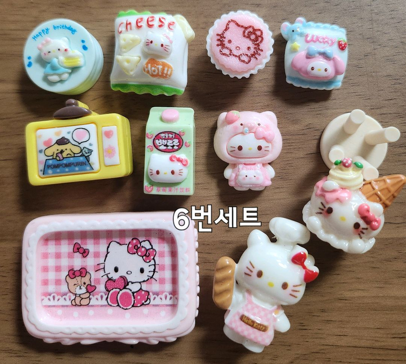지비츠 폰꾸용 미니어처 및 데코파츠 일괄구성 이미지