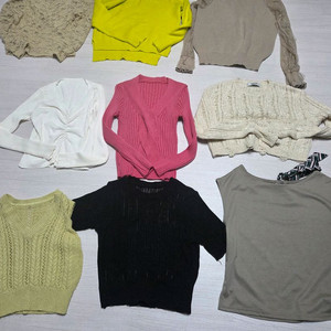 S사이즈(55)여성 상의 9장 일괄 무료배송 이미지