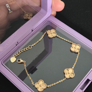 14k 클로바 팔찌 이미지