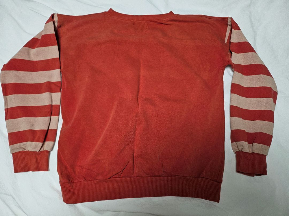 보보쇼즈 레드 스트라이프 맨투맨 155사이즈 이미지