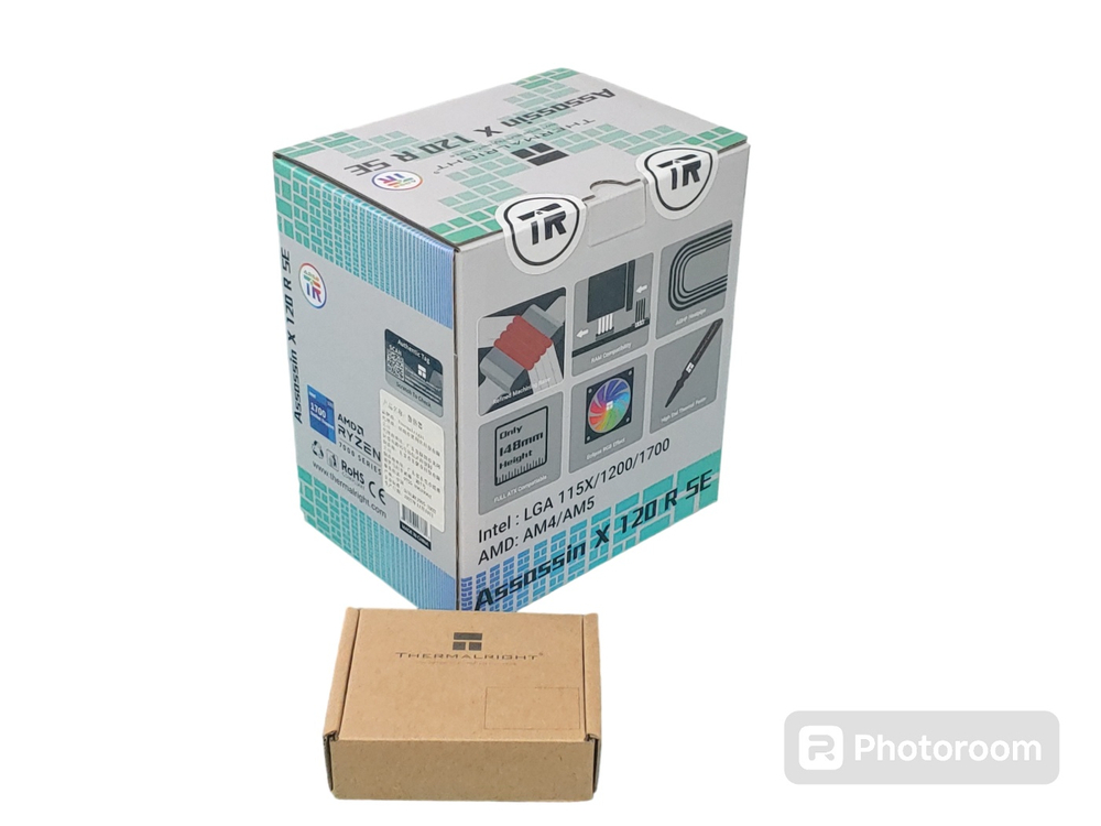 새제품 써멀라이트 ARGB CPU 공냉 쿨러 + 전용 컨트롤러 포함 이미지