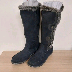 여성 에어워크 블랙 롱부츠 (235) 이미지