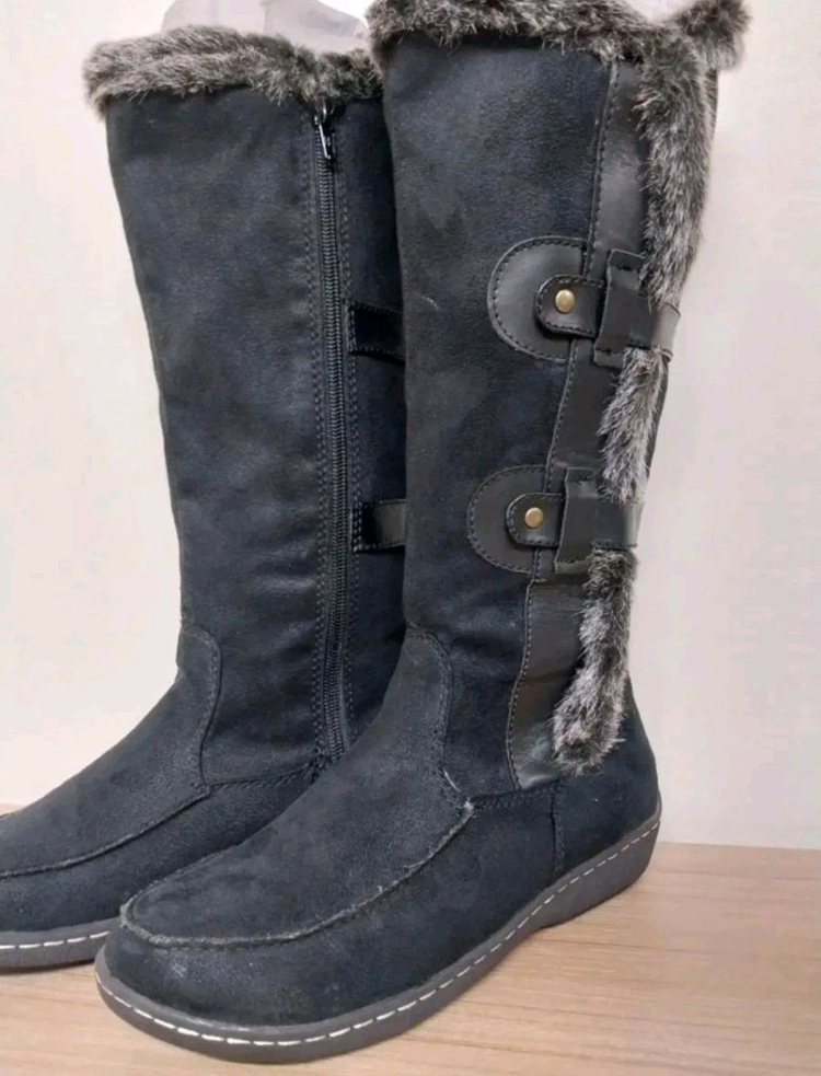 여성 에어워크 블랙 롱부츠 (235) 이미지