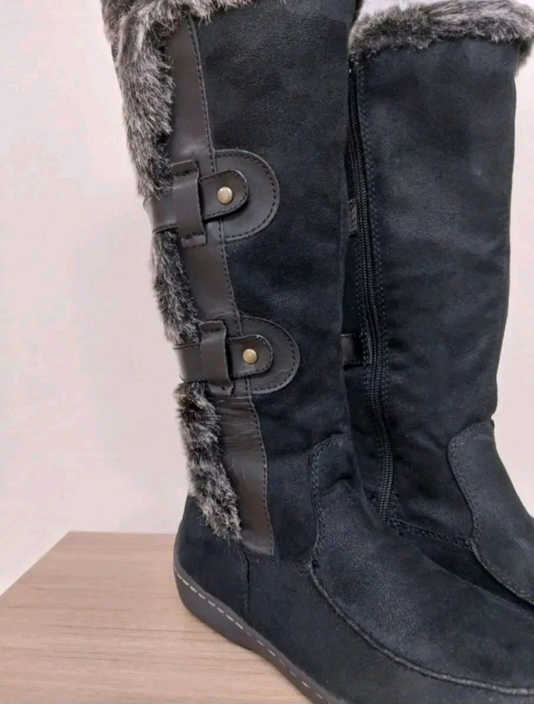 여성 에어워크 블랙 롱부츠 (235) 이미지