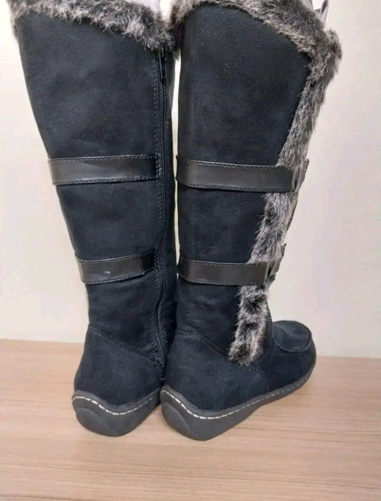 여성 에어워크 블랙 롱부츠 (235) 이미지