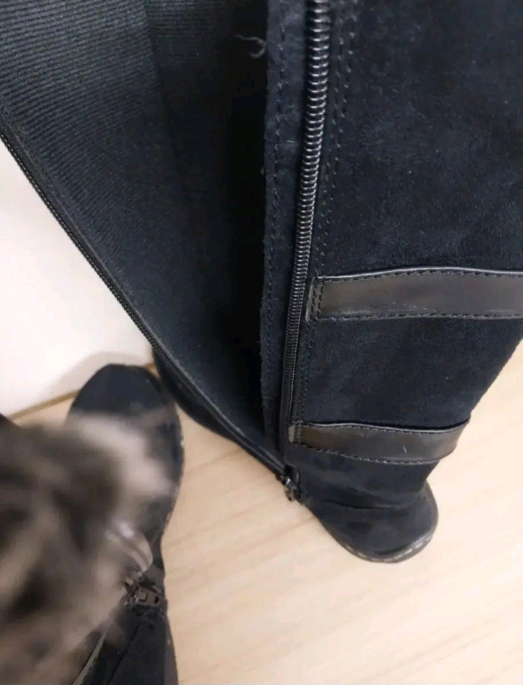 여성 에어워크 블랙 롱부츠 (235) 이미지