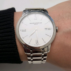보메메르시에 23년식 클래시마 42mm 남성 손목 시계 남자 스틸 팔찌 이미지