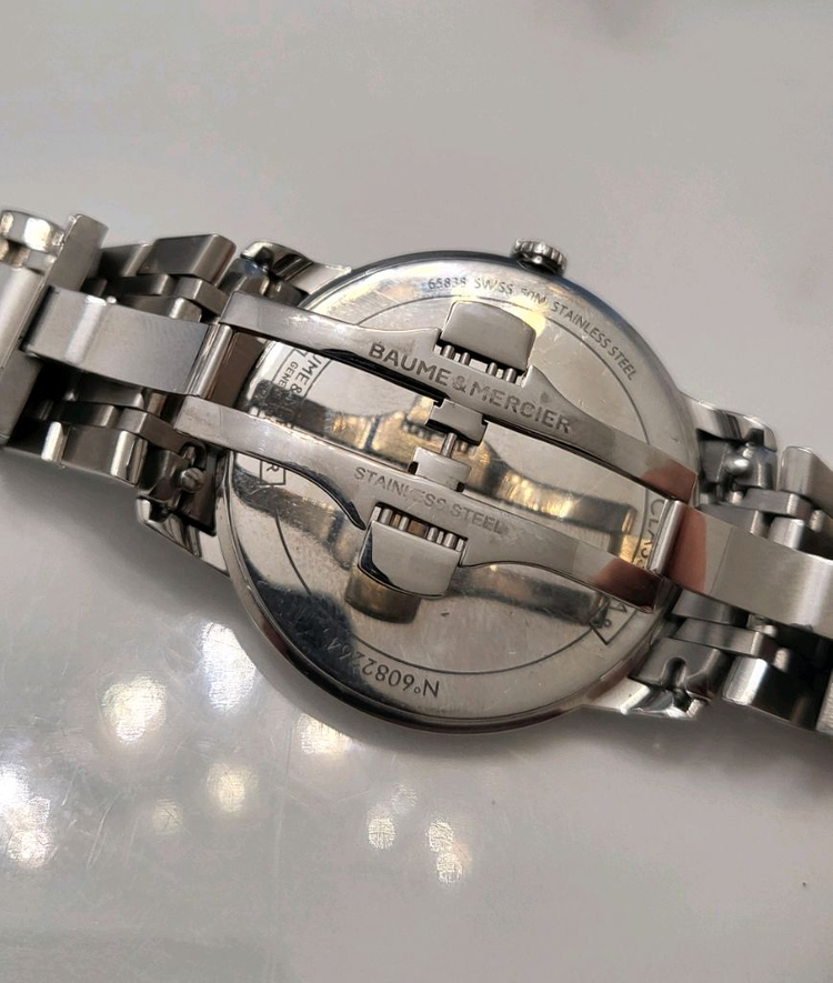 보메메르시에 23년식 클래시마 42mm 남성 손목 시계 남자 스틸 팔찌 이미지