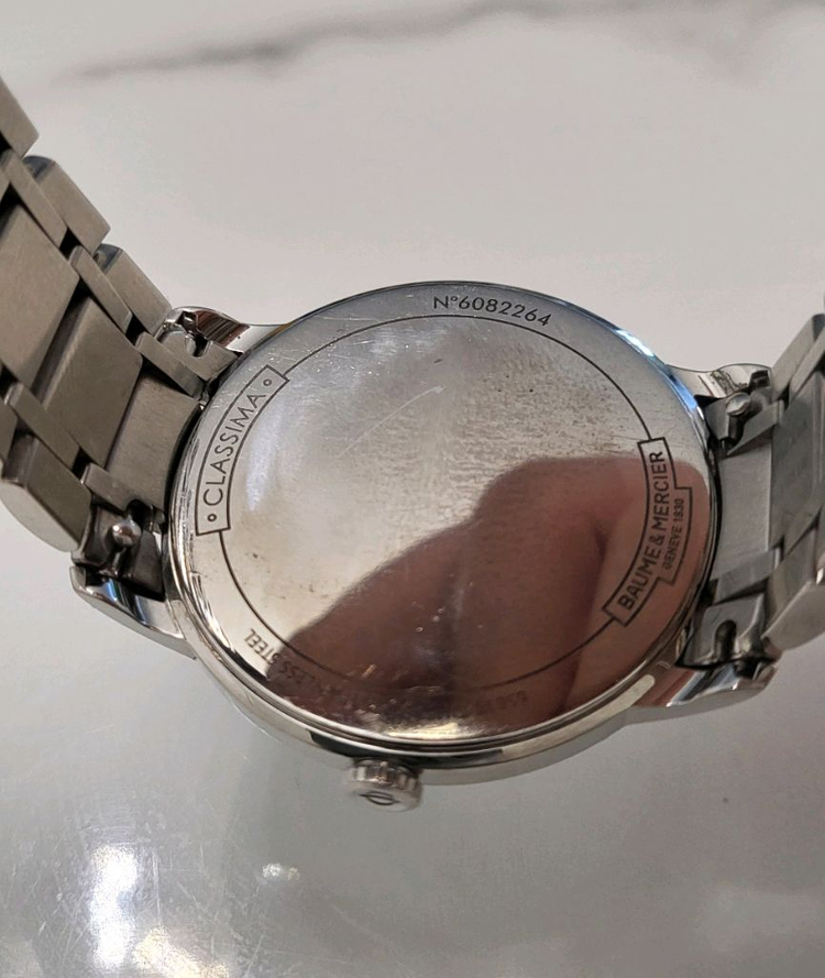 보메메르시에 23년식 클래시마 42mm 남성 손목 시계 남자 스틸 팔찌 이미지