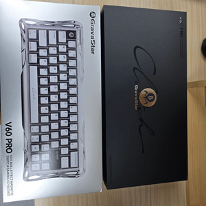 그라바스타 V60 Pro 래피드트리거 자석축 키보드 - 크롬실버 이미지