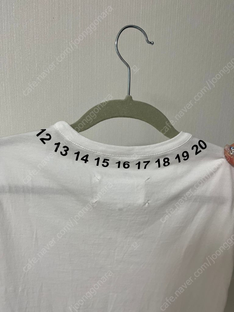 메종마르지엘라 넘버링 티셔츠 xs 이미지
