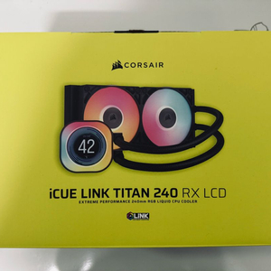 커세어 수냉쿨러 titan rx240 lcd 이미지