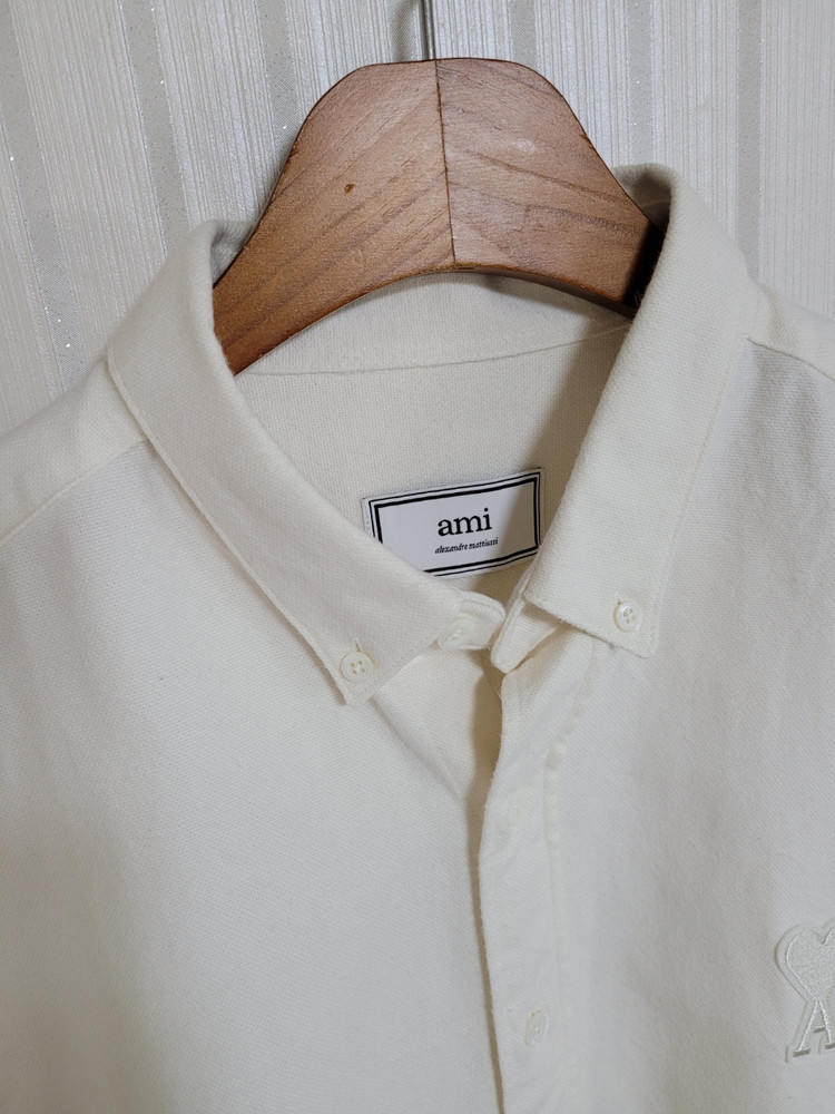 [41] 아미 오프화이트 하트자수 셔츠 P20HC024 408 이미지