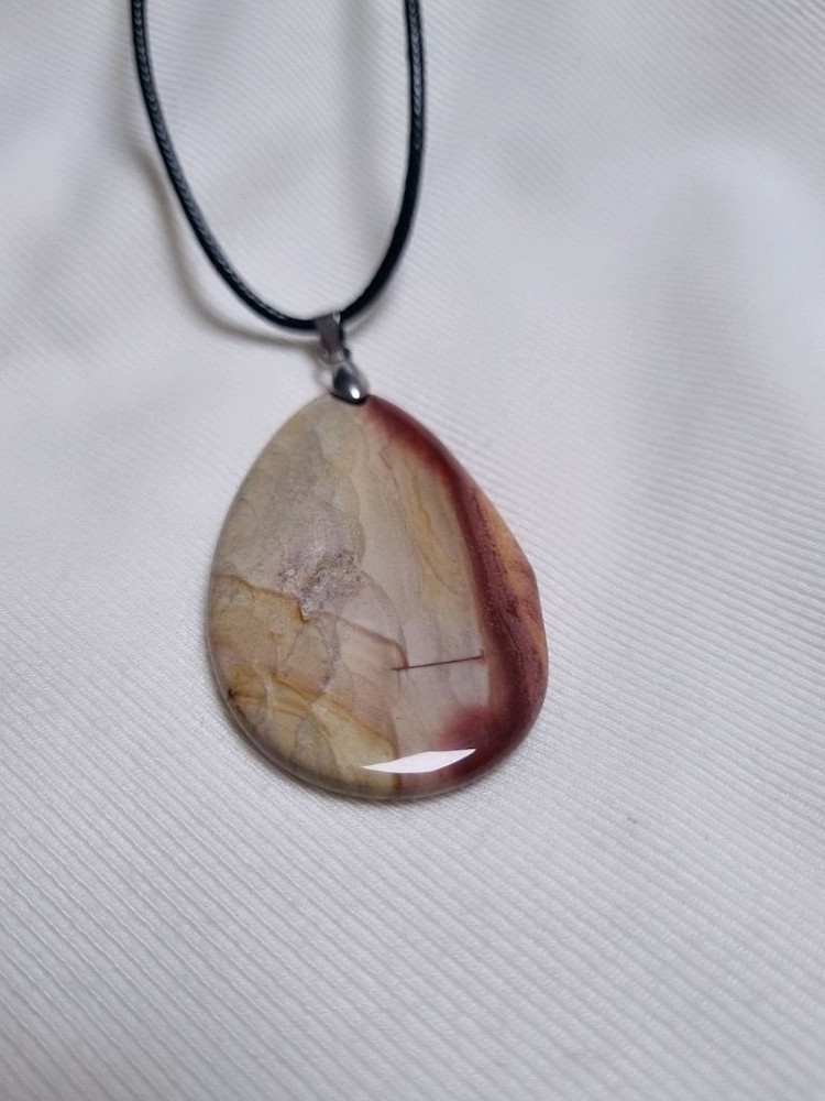 천연석 다색 마노 펜던트 원석목걸이 이미지