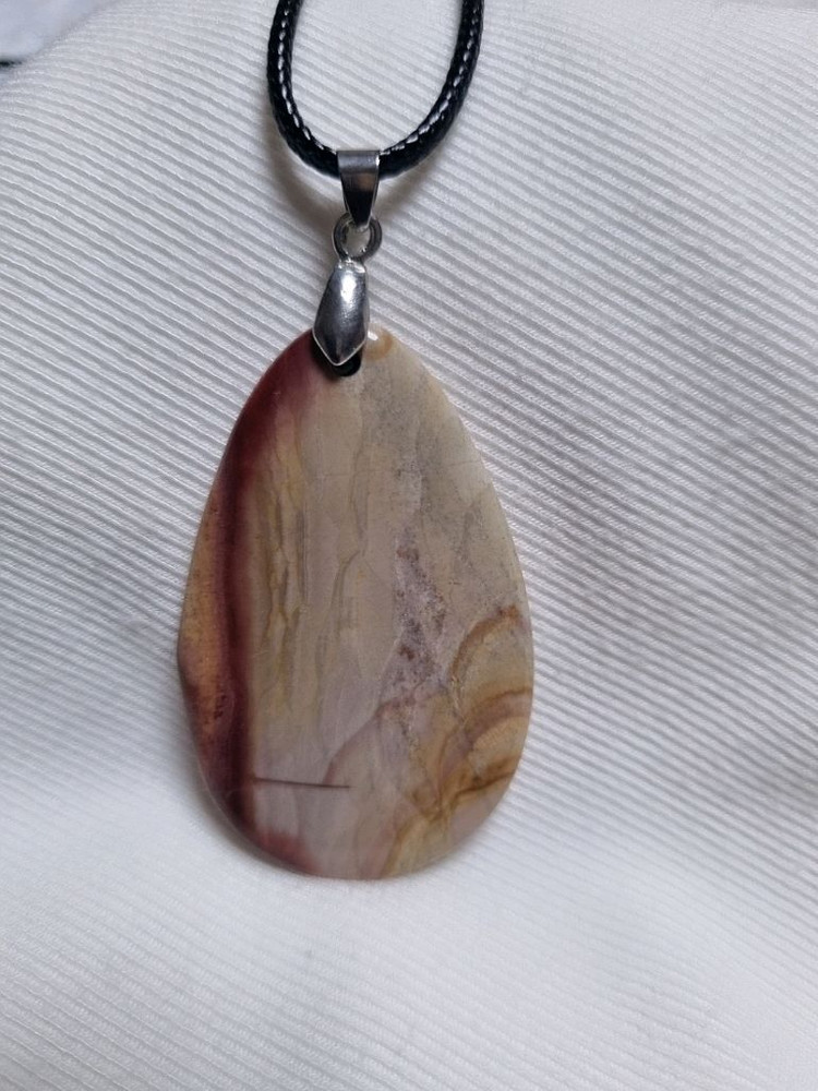 천연석 다색 마노 펜던트 원석목걸이 이미지