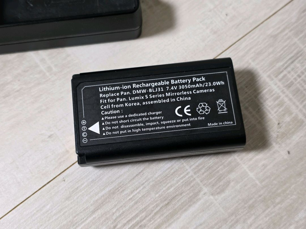 파나소닉 DMW-BTC14 충전기 및 BLJ31 배터리 루믹스 s1 s1r s1h 이미지
