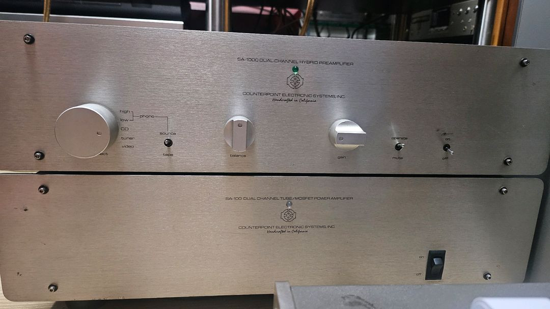 진공관 프리 파워 카운터포인트 SA-1000, SA-100 이미지