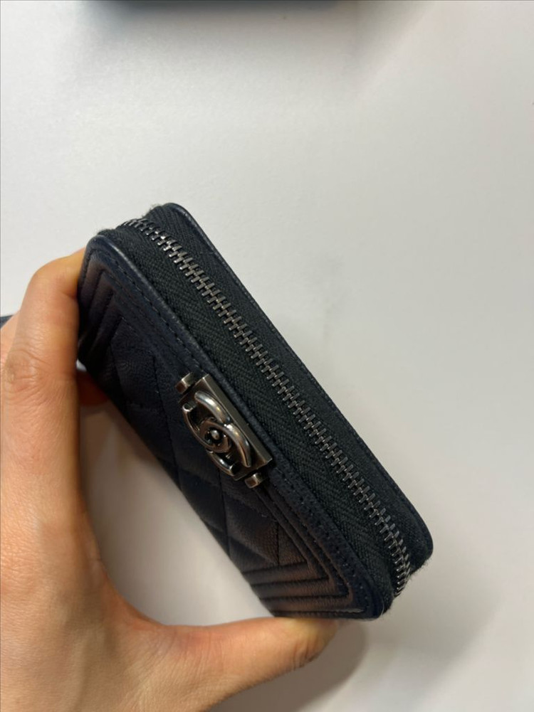 샤넬 보이 캐비어 카드지갑 정품 이미지