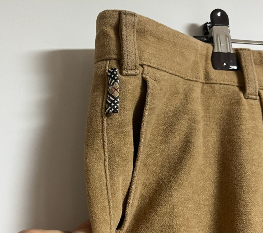 버버리 스웨이드 와이드 치노팬츠 슬랙스 38 이미지