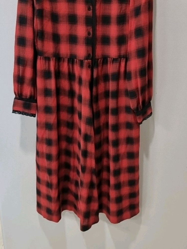 클로디피에르 체크 원피스 38사이즈 (55~66 추천) 이미지