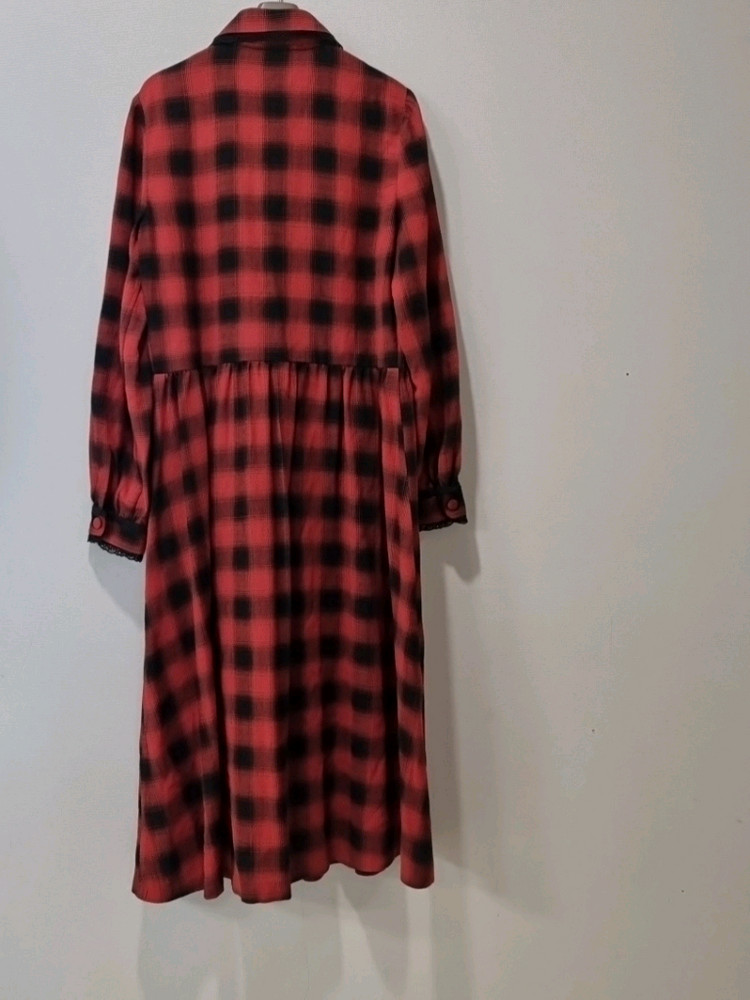 클로디피에르 체크 원피스 38사이즈 (55~66 추천) 이미지