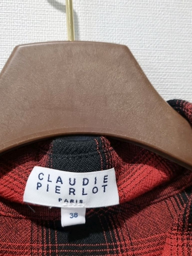 클로디피에르 체크 원피스 38사이즈 (55~66 추천) 이미지