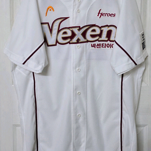 넥센히어로즈(키움히어로즈) 헤드 홈 유니폼(박영복 지급, 실착) 이미지