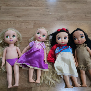 디즈니 공주인형 베이비돌 4 일괄 이미지