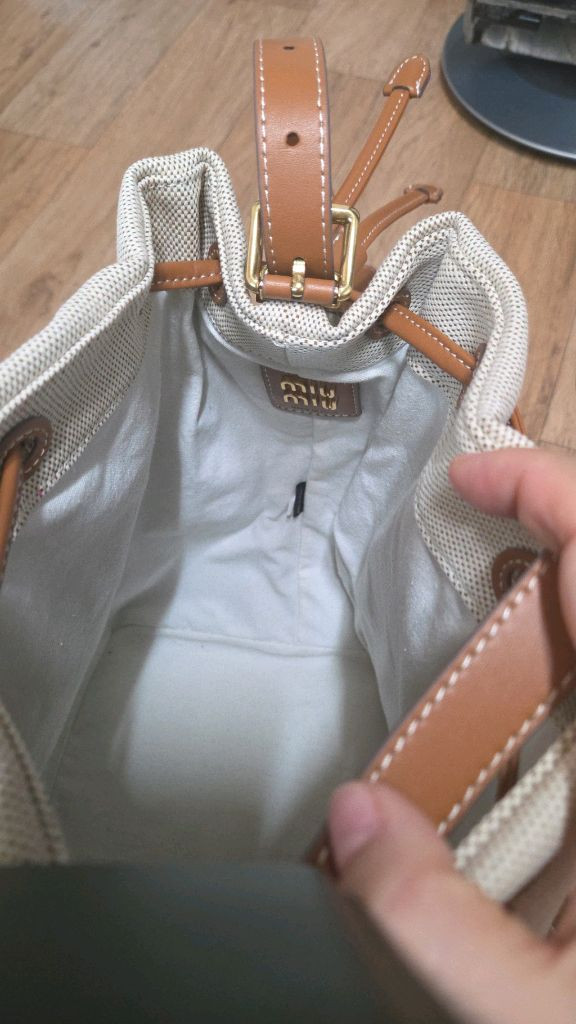 미땡 캔버스 버킷백 이미지