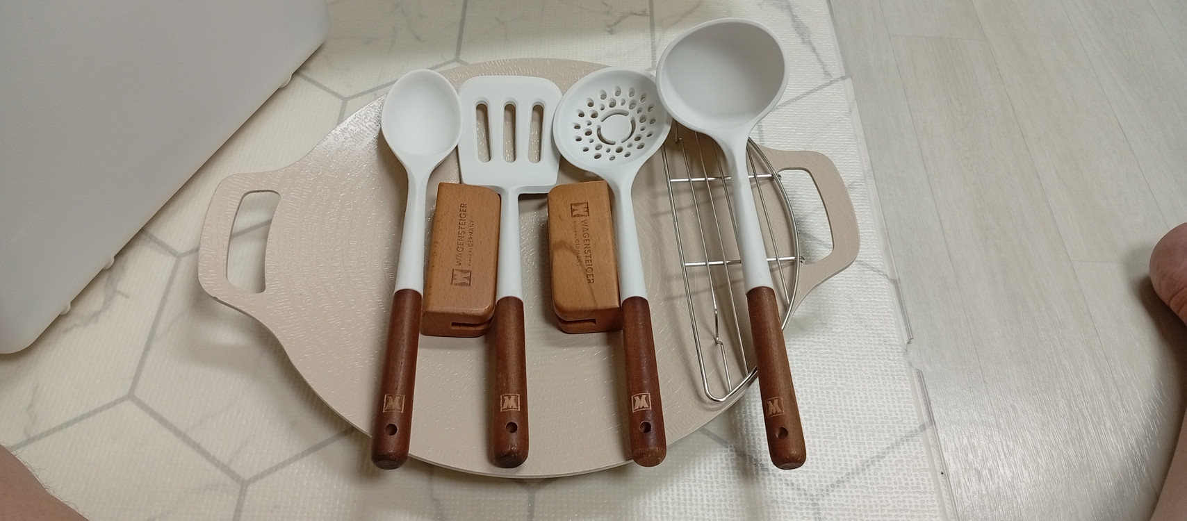 바겐슈타이거 인덕션 IH 세라믹 그리들팬 아이보리 세트 판매 합니다 이미지