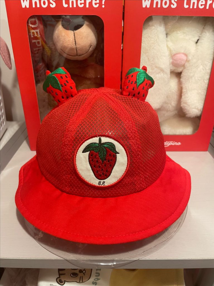 베베드피노 뿔딸기 모자 이미지