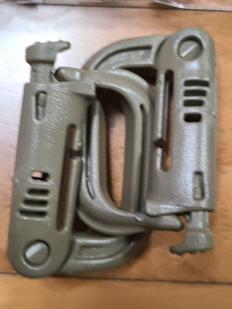 미군 몰 시스템 카라비너 ITW 그림록 2개씩 한세트 이미지