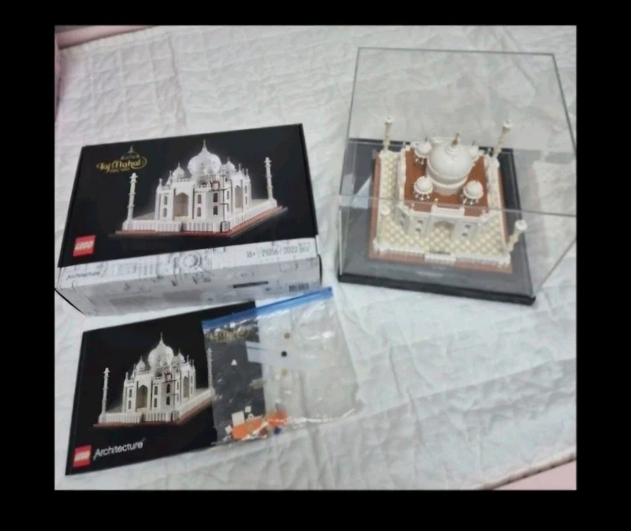 레고 아키텍처 타지마할 21056정품) 레고 타지마할 + 맞춤 아크릴 장식 케이스 포함 이미지