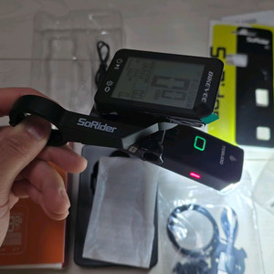 [새상품] 자전거 속도계 라이트 전조등 듀얼거치대 풀세트 로드자전거 mtb 픽시 이미지