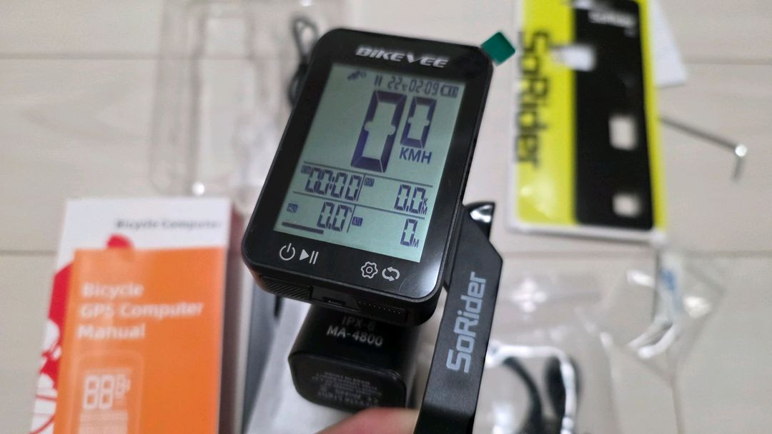 [새상품] 자전거 속도계 라이트 전조등 듀얼거치대 풀세트 로드자전거 mtb 픽시 이미지