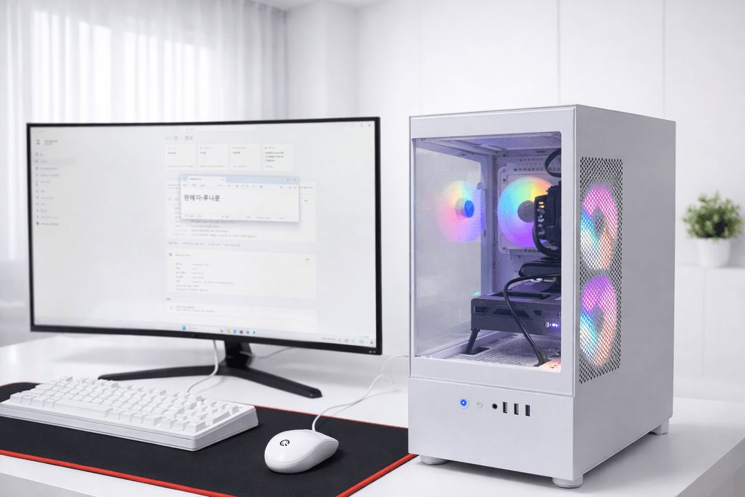 중 고사양 게이밍 컴퓨터 9400f+rtx 3070 리니지 클래식 배그 롤 메이플pc 이미지