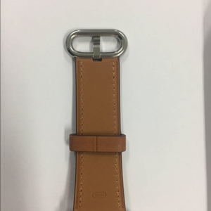 정품 애플와치 스트랩 새들 브라운 가죽 이미지