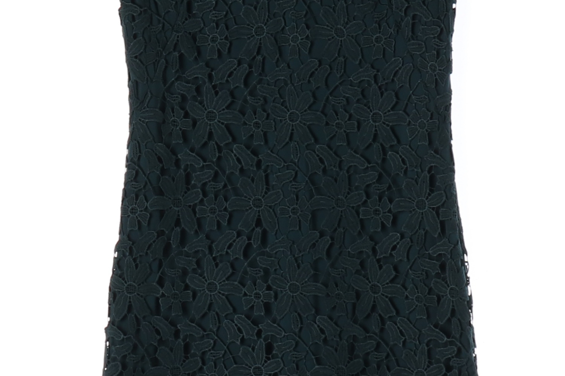 로렌 랄프 로렌 플로럴 레이스 브이넥 슬리브리스 원피스 딥그린 이미지