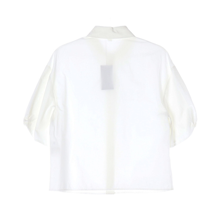 (새상품)코스 벌룬 슬리브 반팔 코튼 셔츠 화이트 이미지
