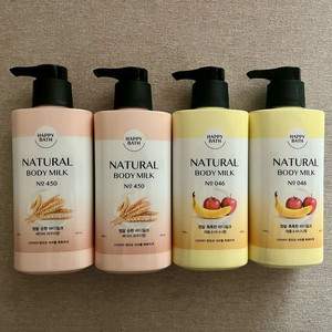해피바스 정말 순한/촉촉한 바디밀크 400g 4개 무료배송 바디로션 이미지