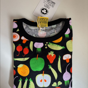 던스 블랙 야채 채소 긴 팔110 이미지