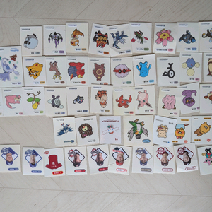포켓몬 캐릭터 스티커 세트 이미지
