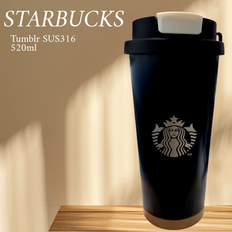 스타벅스 텀블러 보온병 물병 남여공용 선물용도 블랙 이미지