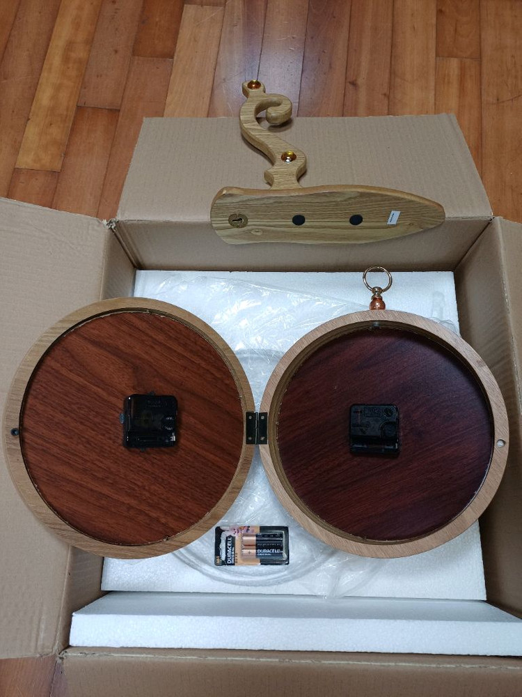 아남 양면 무소음 럭셔리 엔틱 벽시계 새제품 저렴하게 드립니다~ 이미지