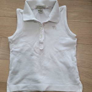 버버리 키즈 여아 인소매 폴로 티셔츠 4T 100사이즈 이미지